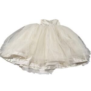 David's Bridal Toddler 5T White Flower Girl Dress